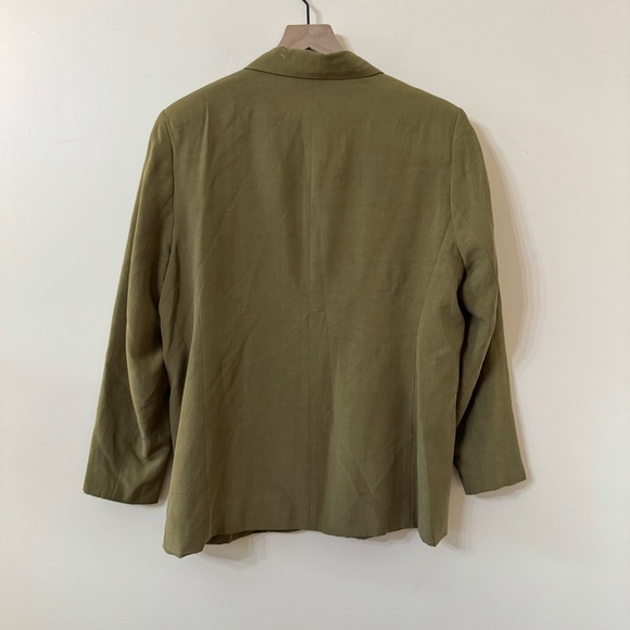 vintage Alfred DUNNER 100% silk blazer - size 14 - Picture 6 of 8